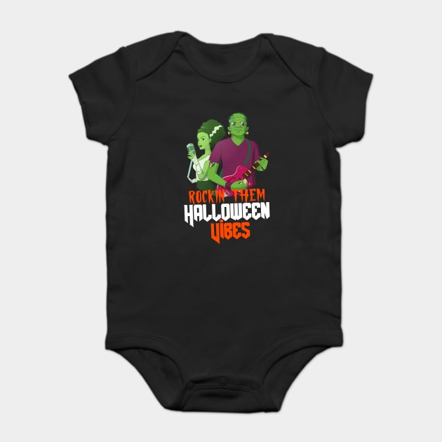Rockin' Them Halloween Vibes Baby Bodysuit by MCALTees